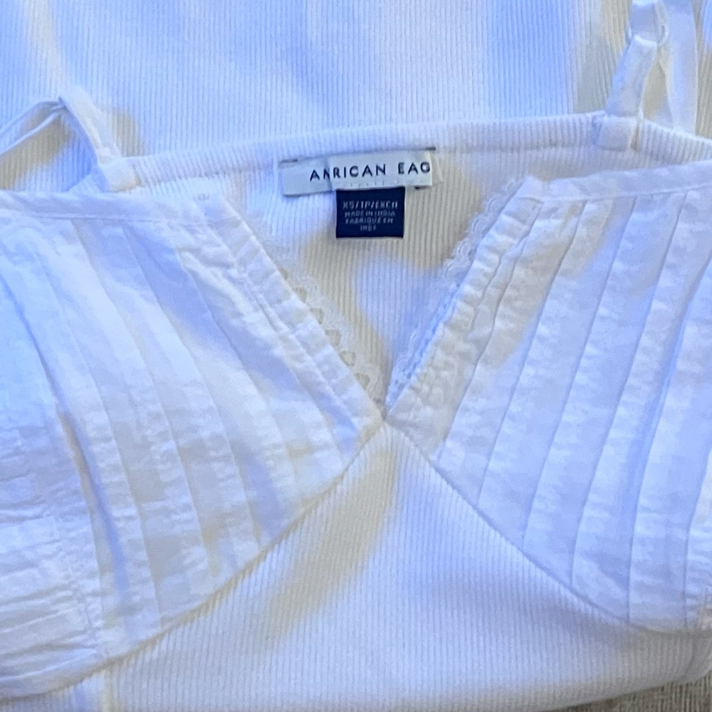 American Eagle White Mini Dress Sz XS. - Picture 8 of 9